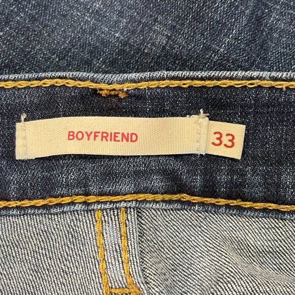 LEVI'S "Boyfriend" Mid Rise Straight Leg Washed & Distressed - 33 - Picture 6 of 8